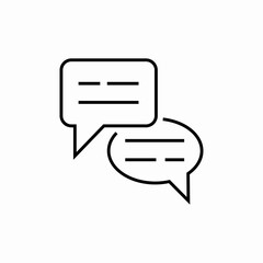 chat speech bubbles icon sign vector