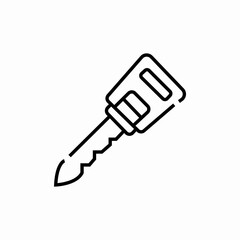 car key icon sign vector