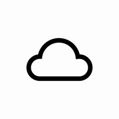 cloud data icon sign vector