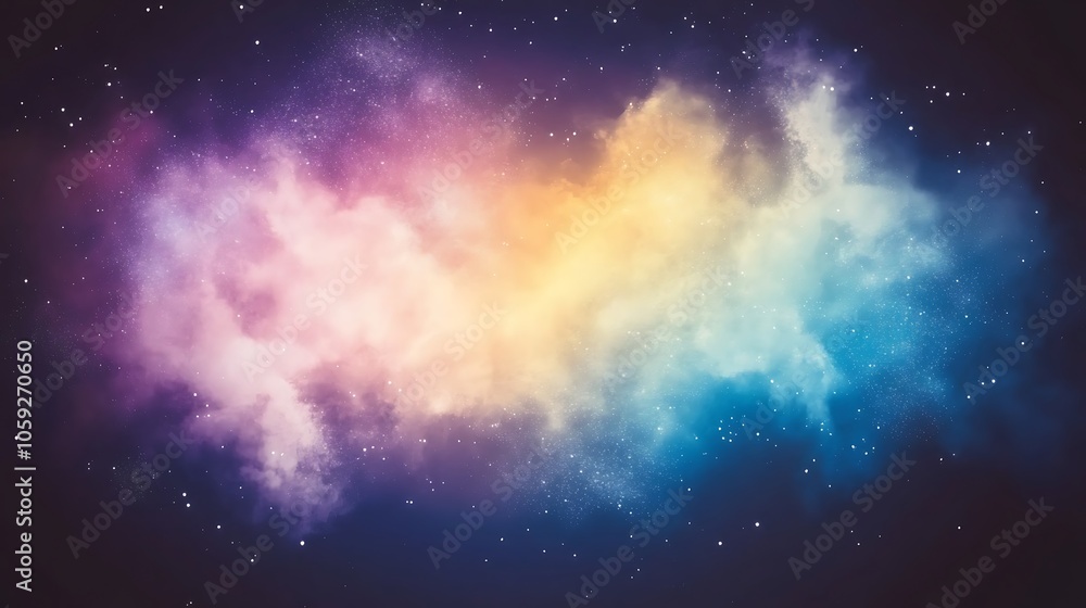 Poster cosmic background simple neutral background with free space for design