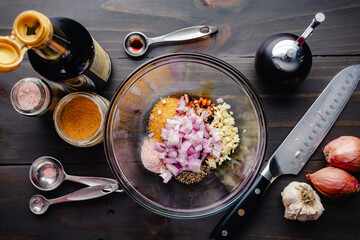 Tom Rim (Vietnamese Caramelized Shrimp) Marinade Ingredients: Making shrimp marinade sauce for a...
