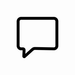 Naklejka premium speech bubble chat icon sign vector