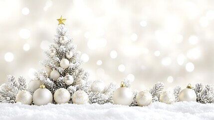 White Christmas Tree Background Plain Textured Background for Web Design and Copy