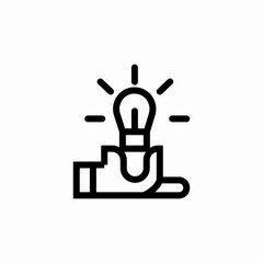 idea bulb icon sign vector