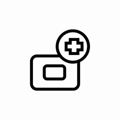 medical soap icon sign vector