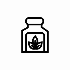 medicinical herbs icon sign vector