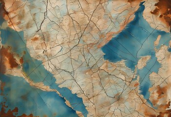 Fototapeta premium vintage map
