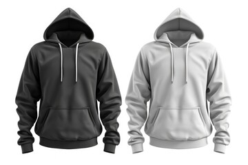 blank black male hoodie sweatshirt long sleeve with clipping path