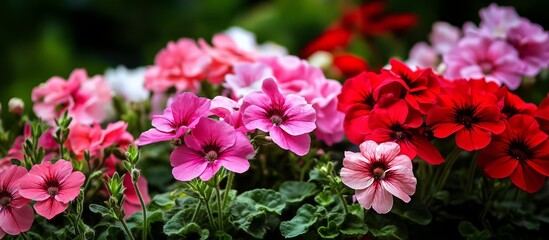 Obraz premium A Botanical Enthusiast's Delight in a Colorful Garden 