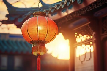 artoon, Chinese, palace,Three Kingdomsï¼ŒFestivals,sunlight,CBD with ancient Chinese architectural style,lanternï¼ŒKongming Lamp in the Skyï¼Œ with generative ai
