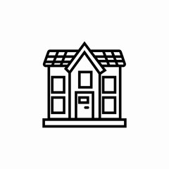 house real estate icon sign vector