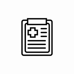 medical documents clipboard icon sign vector