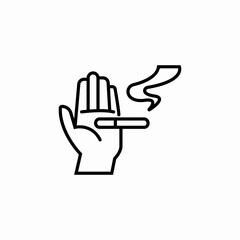 refusal smoking icon sign vector