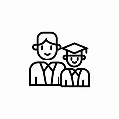 student father icon sign vector