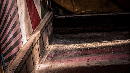 Obraz premium Colorful Grunge Texture Background for Creative Projects with Copy Space for Text and Graphics