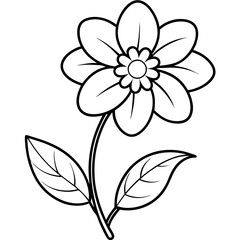 Obraz premium black and white flower