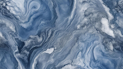 Abstract Blue Marble Swirl Background: A captivating abstract background showcasing a swirling, mesmerizing pattern of blue and white marble. The texture evokes a sense of depth and movement.