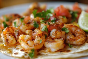 Seafood tortilla dish