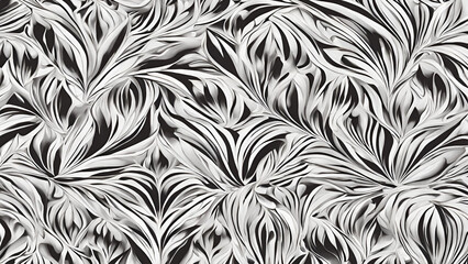 Abstract Swirl Pattern: A mesmerizing black and white swirl pattern, reminiscent of nature's delicate and intricate designs, perfect for creating a sense of movement and dynamism.  