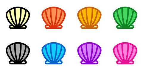 Editable sea shell vector icon. Part of a big icon set family. Perfect for web and app interfaces, presentations, infographics, etc