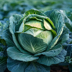 Obraz premium head of cabbage