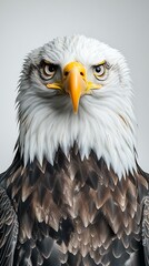 Fototapeta premium Realistic Bald Eagle Portrait in Majestic Display