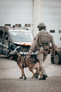 Military officer on duty