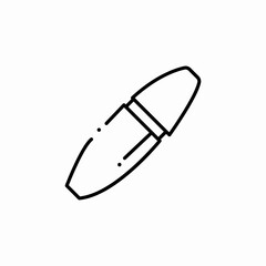 lipstick case icon sign vector