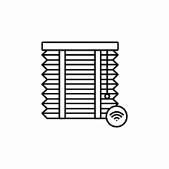 window blind wireless control icon sign vector