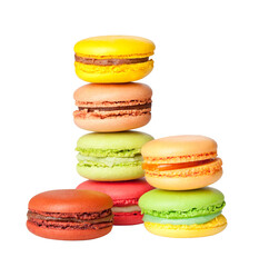 Tasty colorful macaroon