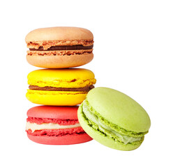 Tasty colorful macaroon