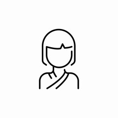 woman female girl user icon sign vector