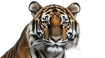 Obraz premium Realistic Portrait of Majestic Bengal Tiger Face