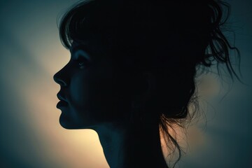 Female person silhouette