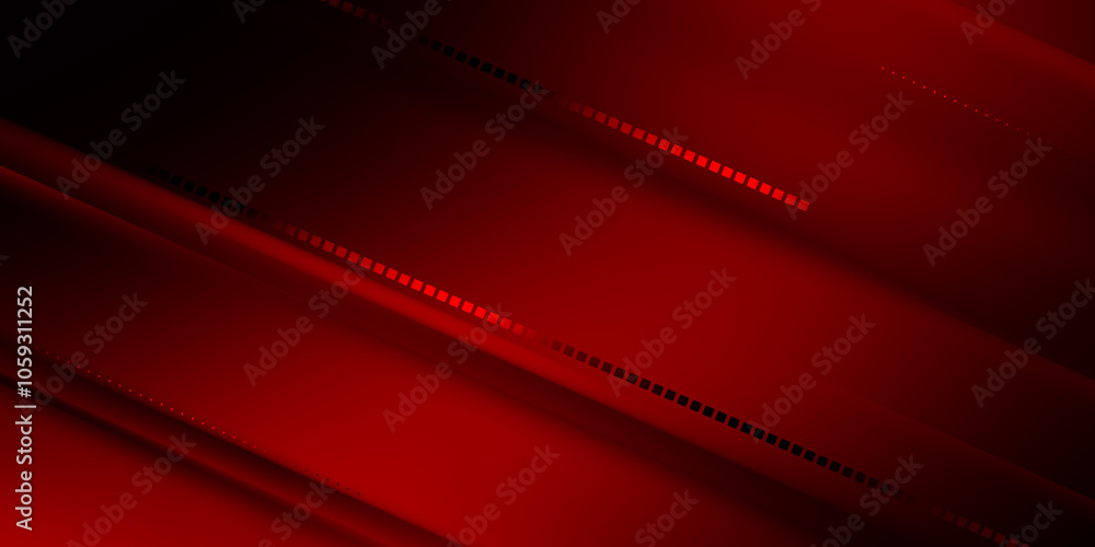 Poster modern abstract red element design background