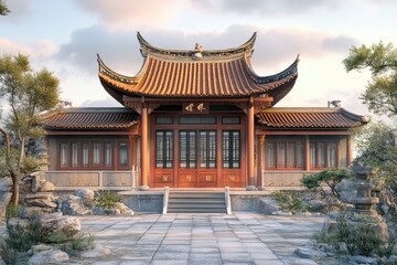 Chinese house with generative ai