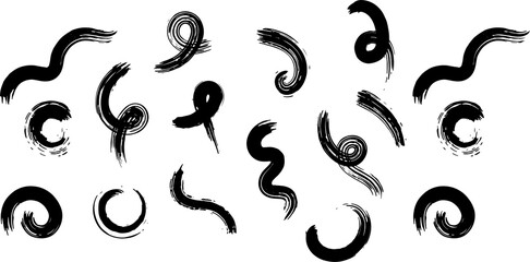 Hand drawn scribbles seamless pattern. Dry brush strokes background.
