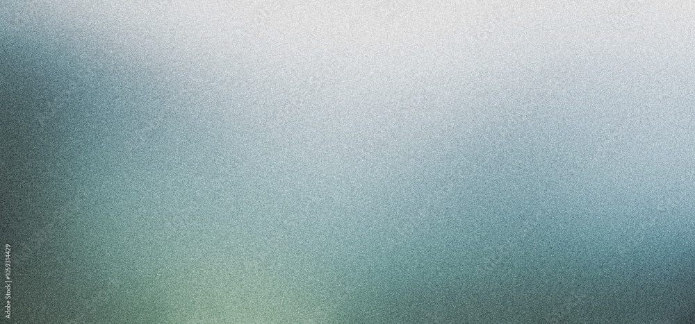 Poster subtle gradient blending from light to dark blues and greens with a delicate grainy texture, ideal f