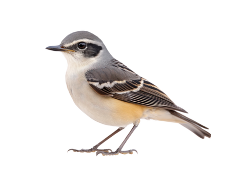 Small bird with a black