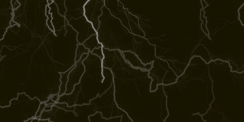 Lightning bolt. thunder lighting on black sky. 3d illustration, lightning, storm, thunder set. Frame of lightnings on black background 8k. black marble background.