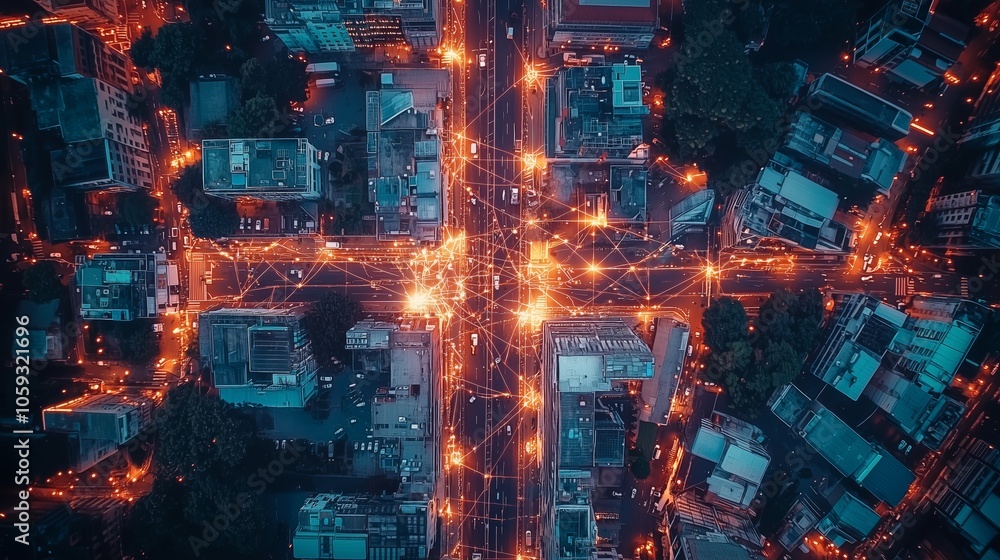 Poster Aerial View of Synchronized Distribution Network
