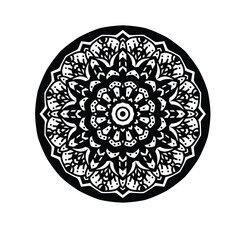 Floral designed mandala, oriental mandala, islamic motif, floral pattern