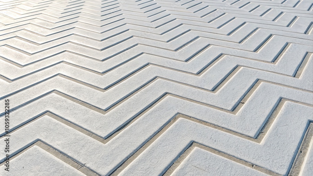 Poster elegant white zigzag pattern textured surface for modern design applications