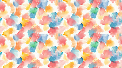 Colorful seamless watercolor pattern on textured background ideal for fabric design and art projects