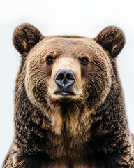 Fototapeta premium Realistic Powerful Grizzly Bear Portrait in Nature