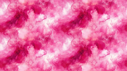 Fototapeta premium Seamless tie dye pattern featuring vibrant raspberry colors and artistic ink wash effects ideal for trendy fabric designs wallpapers backgrounds