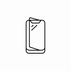 phone screen protector icon sign vector