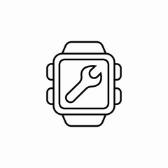 smart watch service icon sign vector