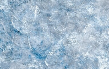Obraz premium Intricate patterns of frozen ice creating a beautiful, textured surface in a cool, wintry landscape