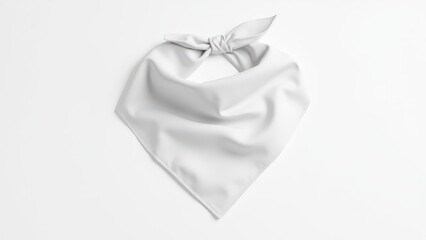 Professional bandana mockup with a smooth texture and lifelike appearance. Perfect for presenting designs on bandanas in an elegant, realistic setting.
